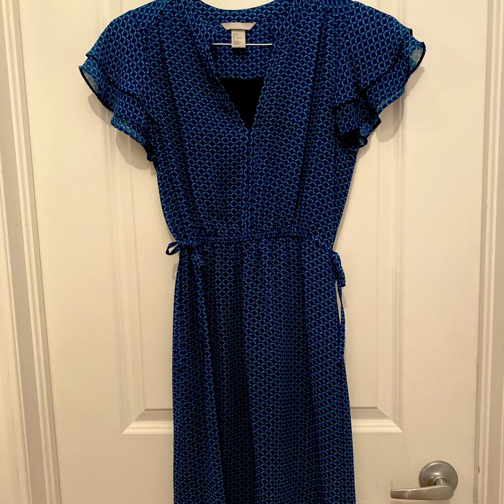 Short Sleeve Chiffon Dress